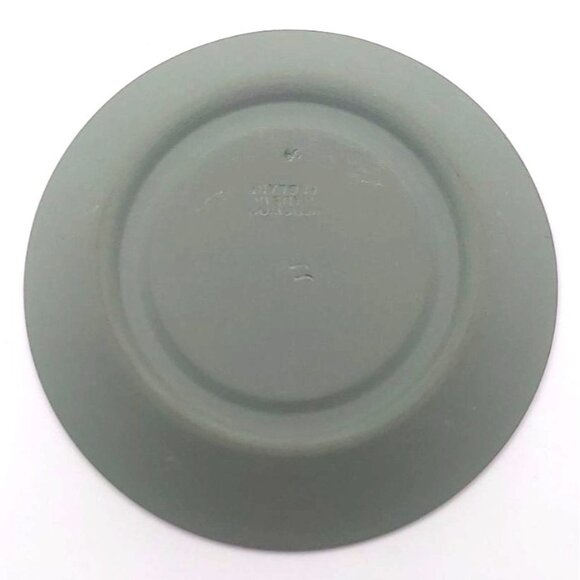 Vintage Wedgwood Sage Green Jasperware Demitasse Cup & Saucer England Porcelain - Picture 7 of 10